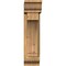 Ekena Millwork Imperial Traditional Rough Sawn Bracket w/ Offset Brace, Western Red Cedar, 6"W x 16"D x 24"H BKT0604X16X24IMP01RWR - alternate 2